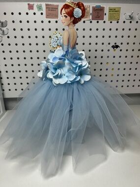 5-Pc Blue Princess Cups Centerpieces Mis 15 / Sweet 16 Decor